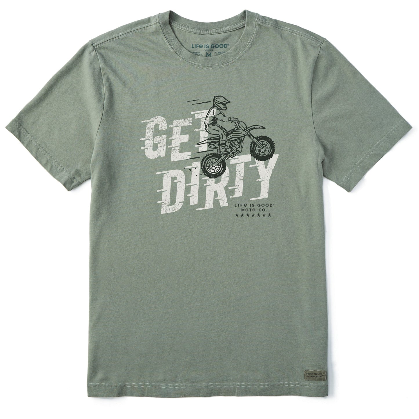 Men's Get Dirty Motorbike Short Sleeve Crusher Tee