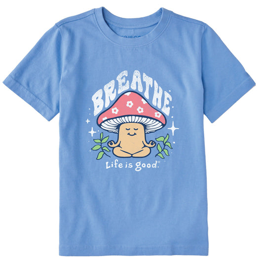 Kids Breathe Mushroom Short Sleeve Crusher Tee