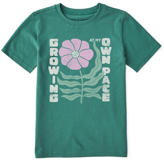 Kids Growing at my Own Pace Short Sleeve Crusher Tee