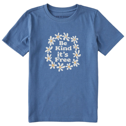 Kids Be Kind It's Free Short Sleeve Crusher Tee