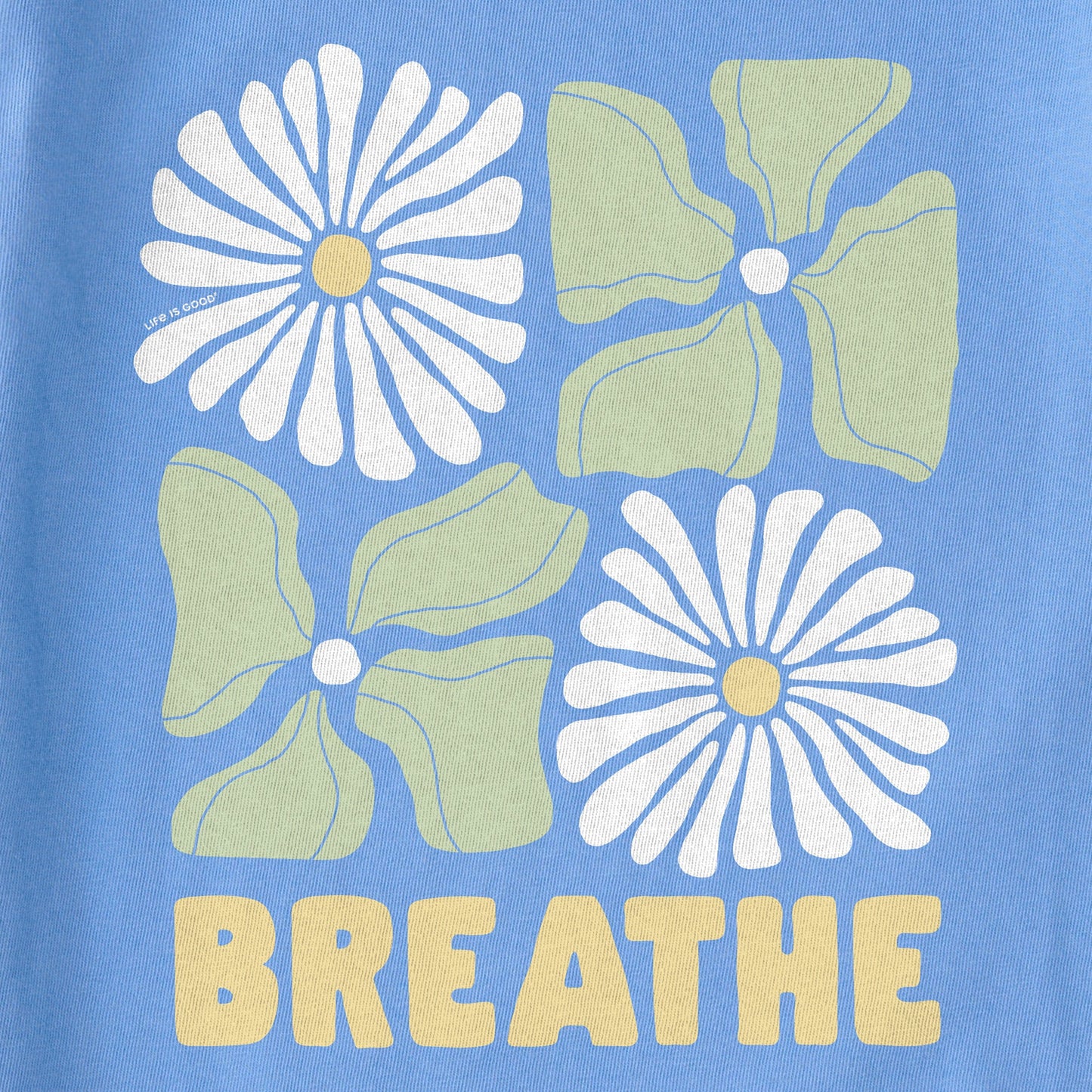 Kids Breathe Four Flowers Short Sleeve Crusher Tee