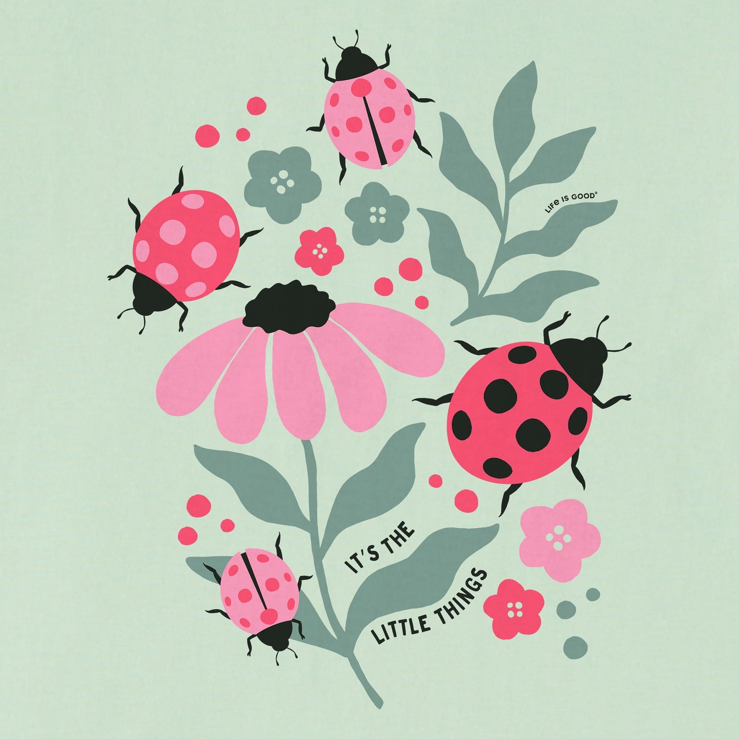 Kids It's the Little Ladybug Things Short Sleeve Crusher Tee