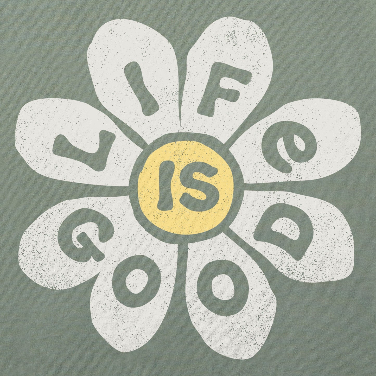 Women's Cheery Flower Long Sleeve Crusher Vee