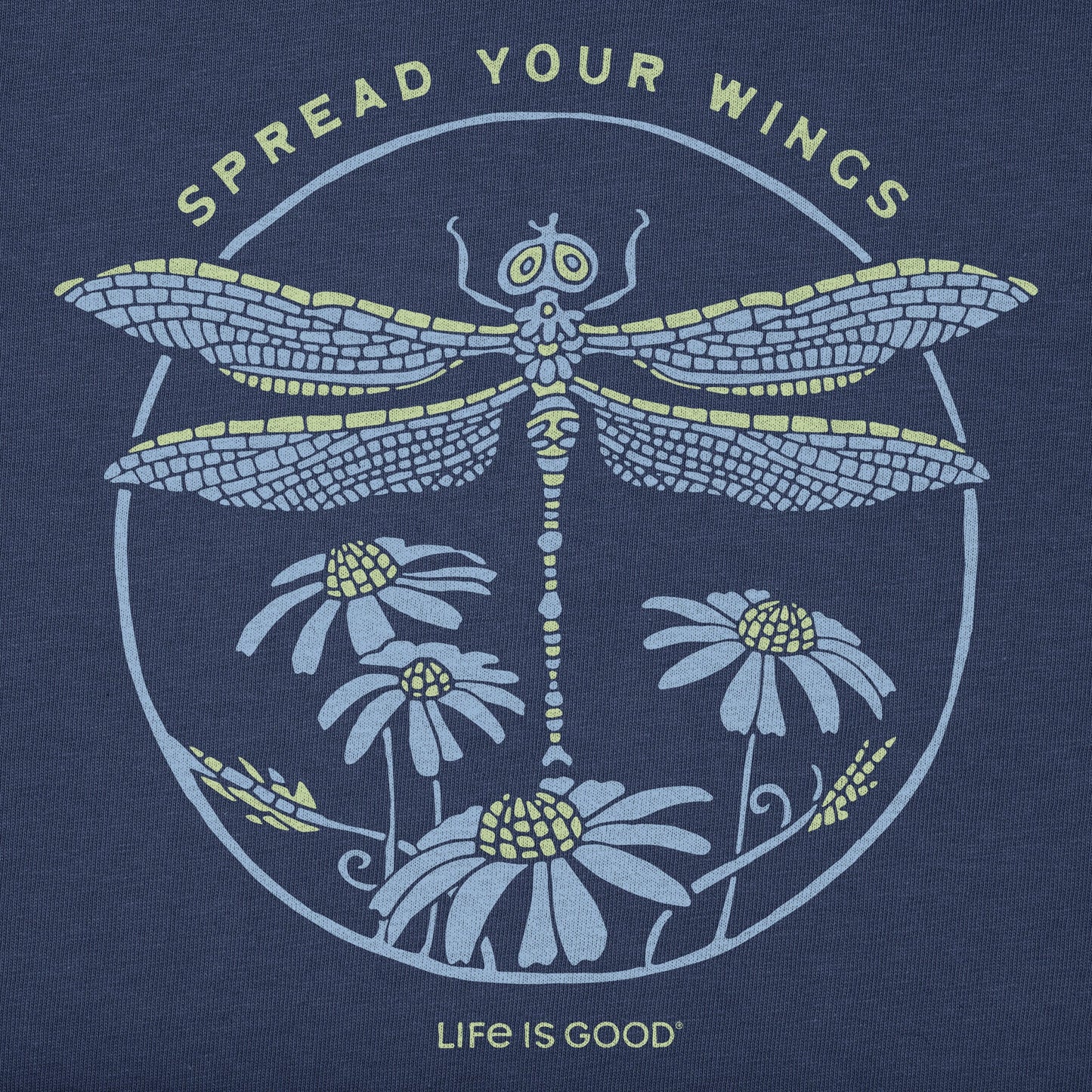 Women's Spread Your Wings Dragonfly Short Sleeve Crusher Tee