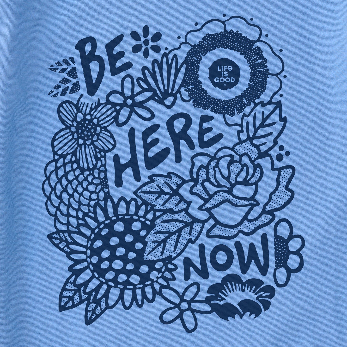Women's Be Here Now Flower Field Short Sleeve Crusher Tee