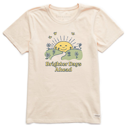 Women's Brighter Days Ahead Sun Short Sleeve Crusher Tee