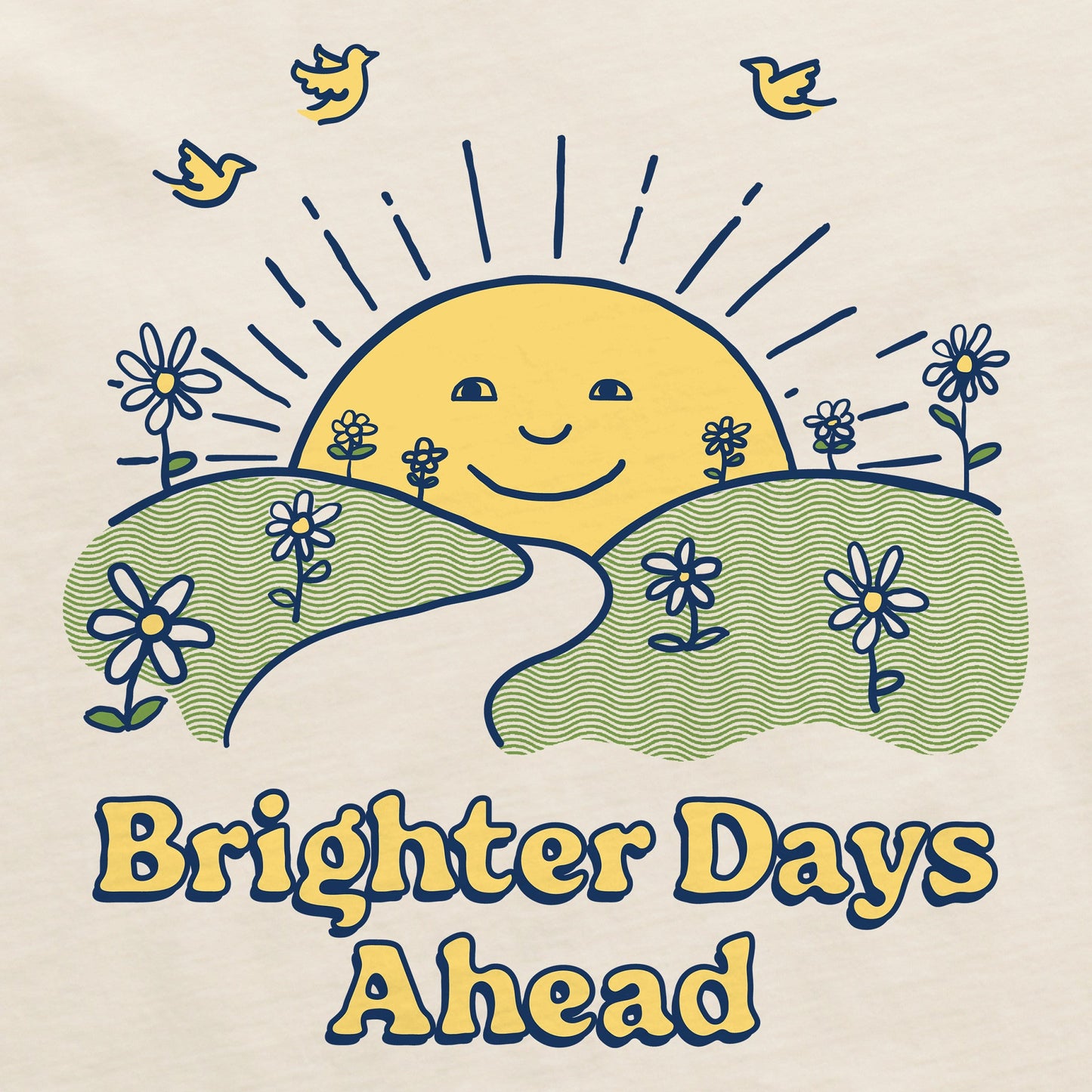 Women's Brighter Days Ahead Sun Short Sleeve Crusher Tee