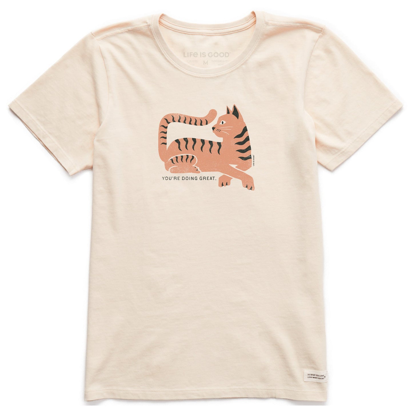 Women's You're Doing Great Cat Short Sleeve Crusher Tee