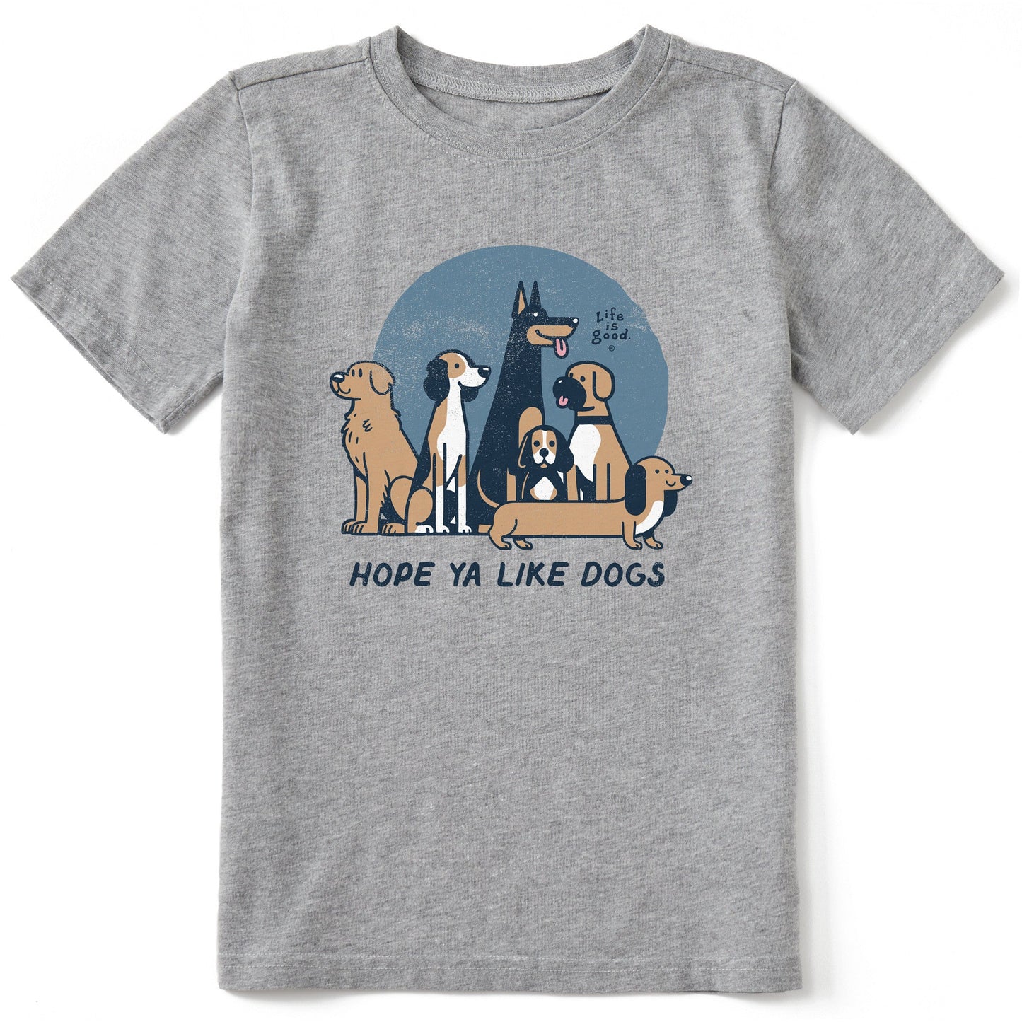 Kids Hope Ya Like Dogs Short Sleeve Crusher Tee