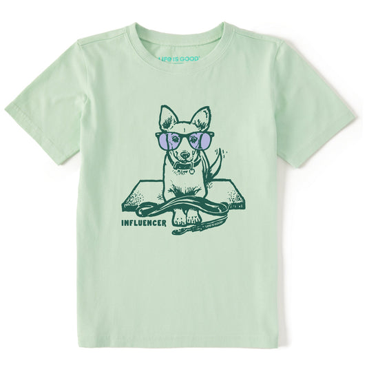 Kids Dog Influencer Short Sleeve Crusher Tee