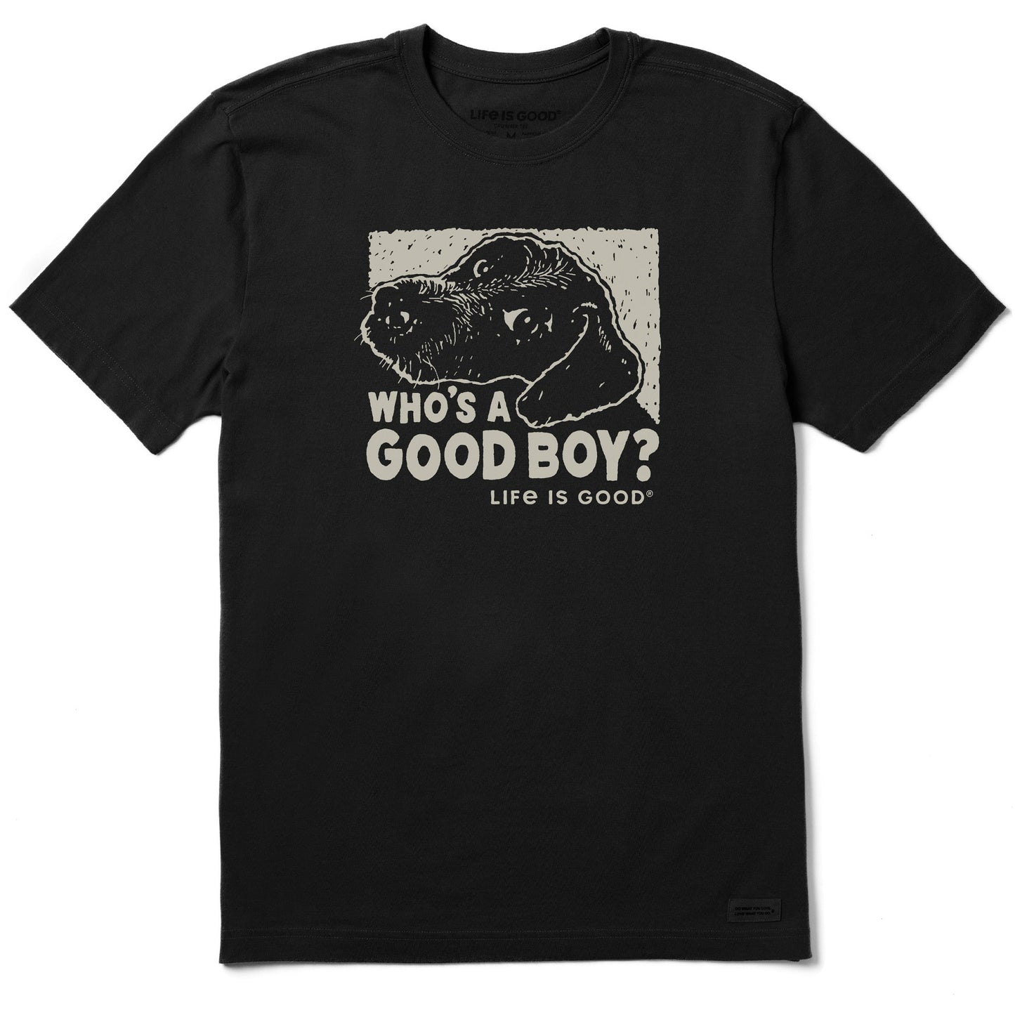 Men's Who's a Good Boy Short Sleeve Crusher Tee