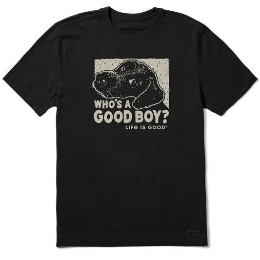 Men's Who's a Good Boy Short Sleeve Crusher Tee