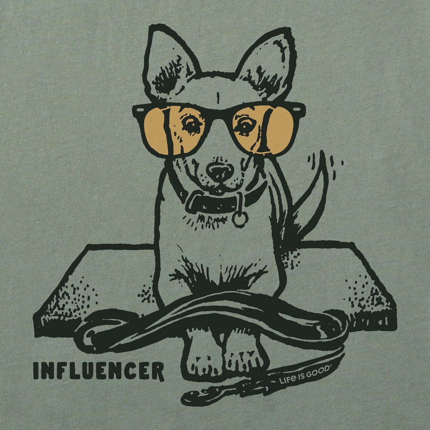 Men's Dog Influencer Short Sleeve Crusher Tee