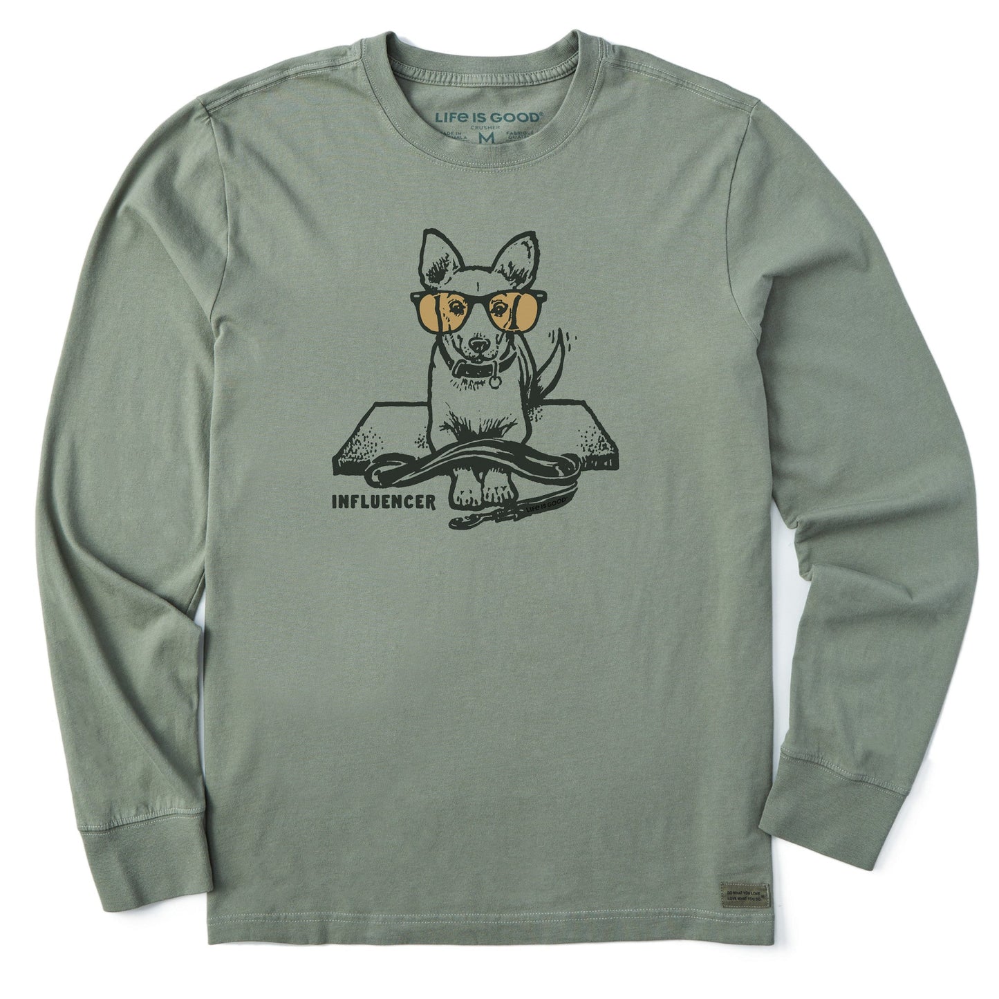 Men's Dog Influencer Long Sleeve Crusher Tee