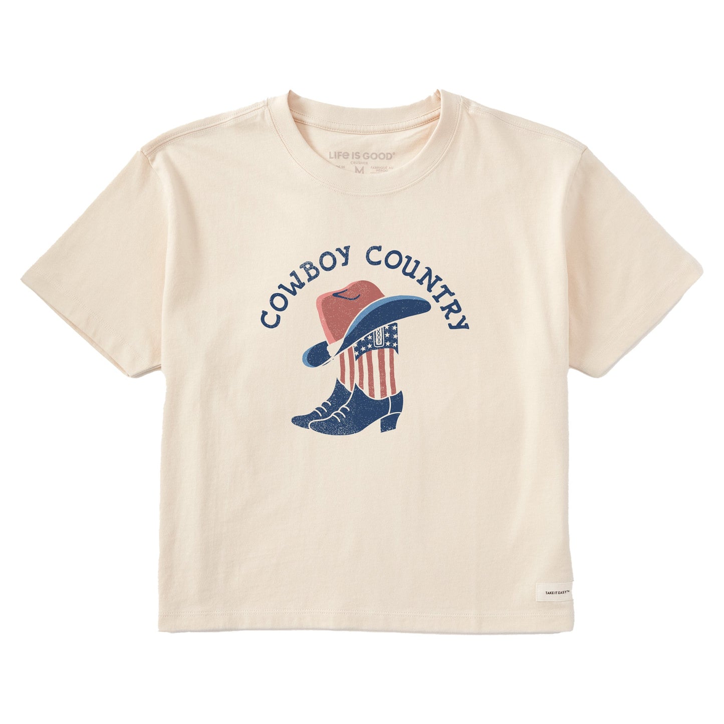 Women's Cowboy Country Short Sleeve Crusher Boxy Tee