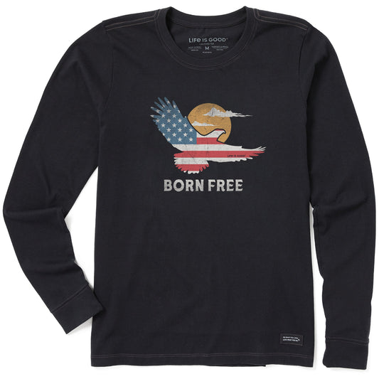 Women's Born Free Eagle Long Sleeve Crusher Tee