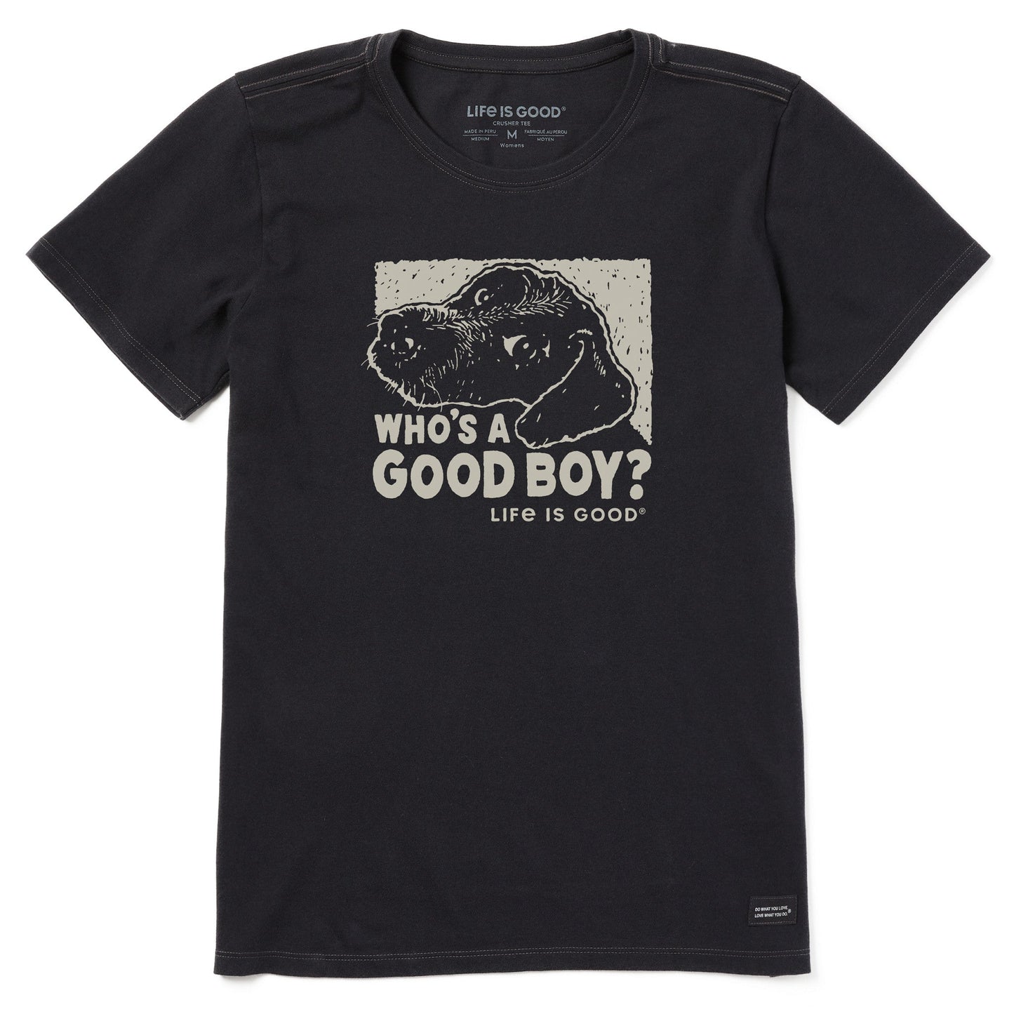 Women's Who's a Good Boy Short Sleeve Crusher Tee