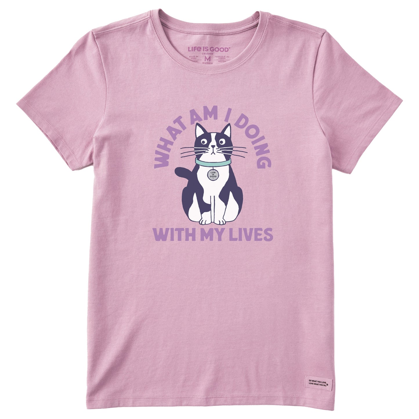 Women's What Am I Doing With My Lives Short Sleeve Crusher Tee