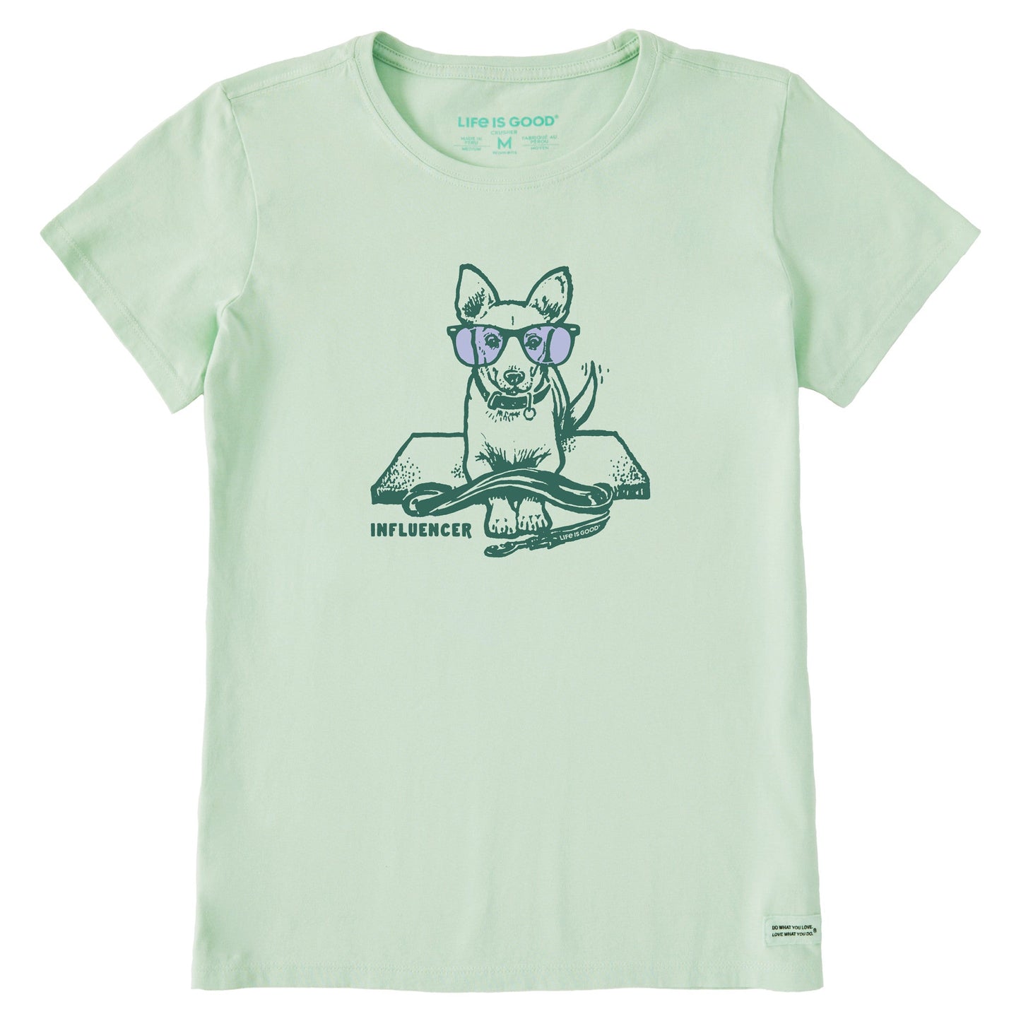 Women's Dog Influencer Short Sleeve Crusher Tee