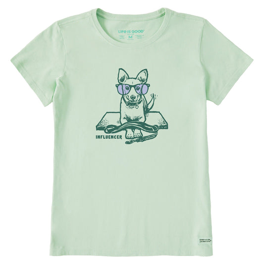 Women's Dog Influencer Short Sleeve Crusher Tee