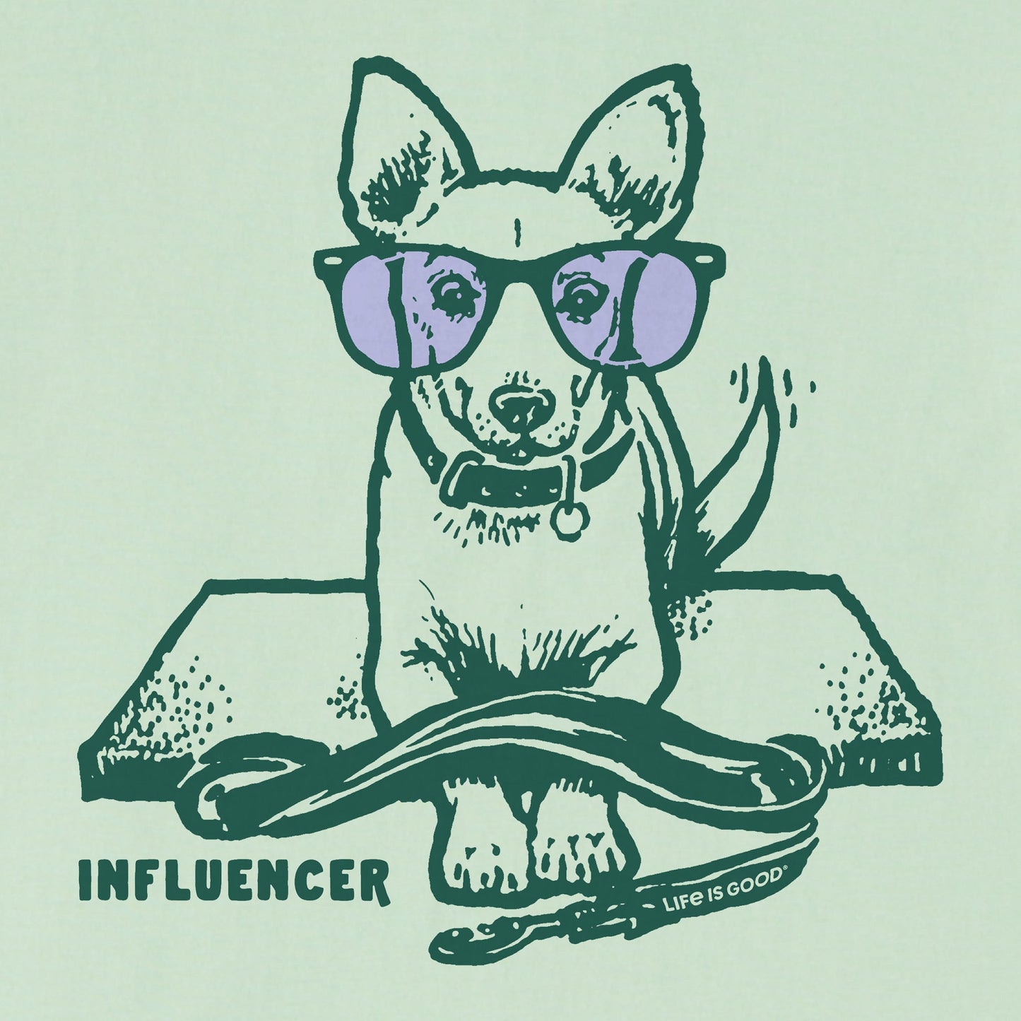 Women's Dog Influencer Short Sleeve Crusher Tee