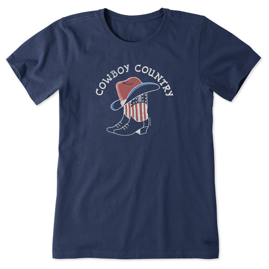 Women's Cowboy Country Short Sleeve Crusher Tee