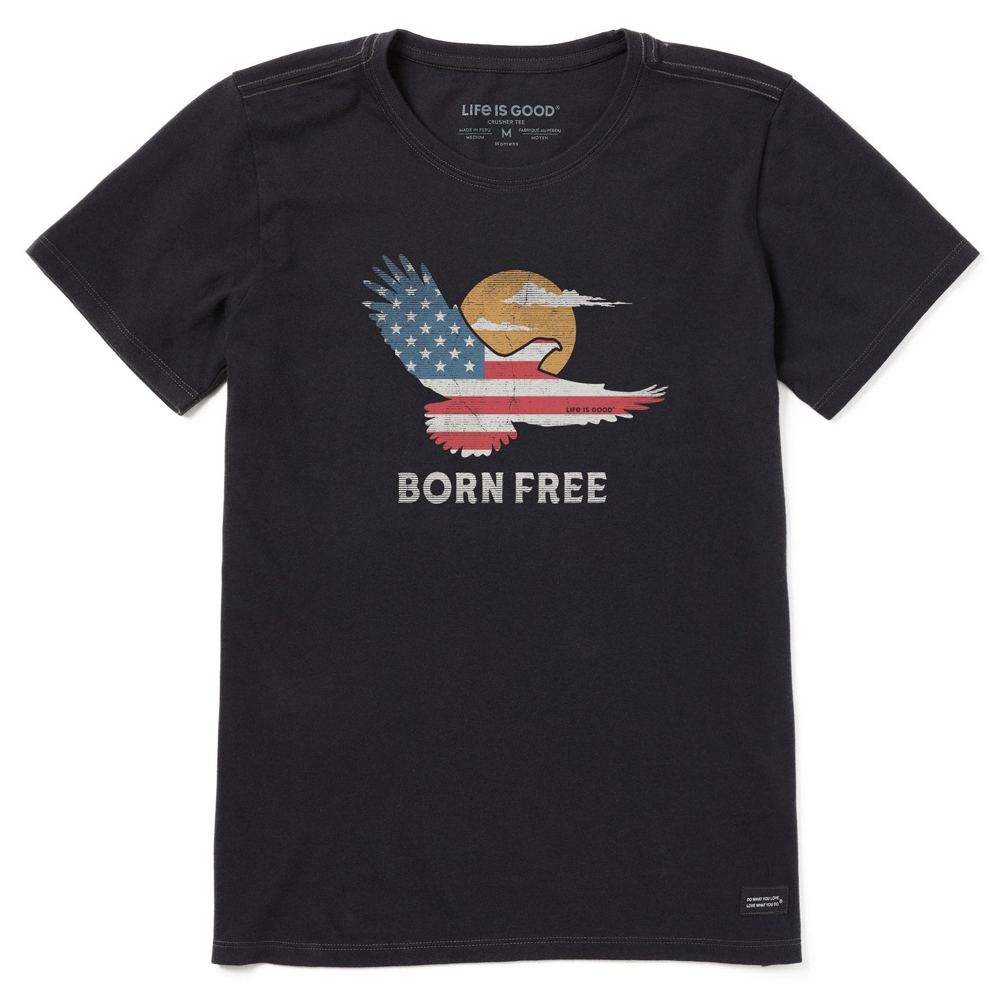 Women's Born Free Eagle Short Sleeve Crusher Tee