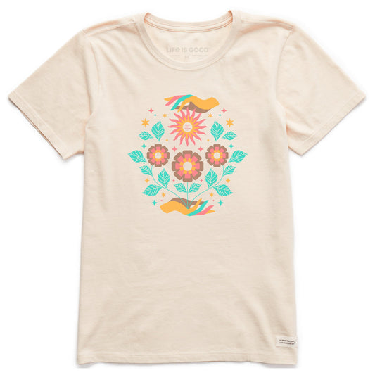 Women's Floral Sun Bloom Short Sleeve Crusher Tee