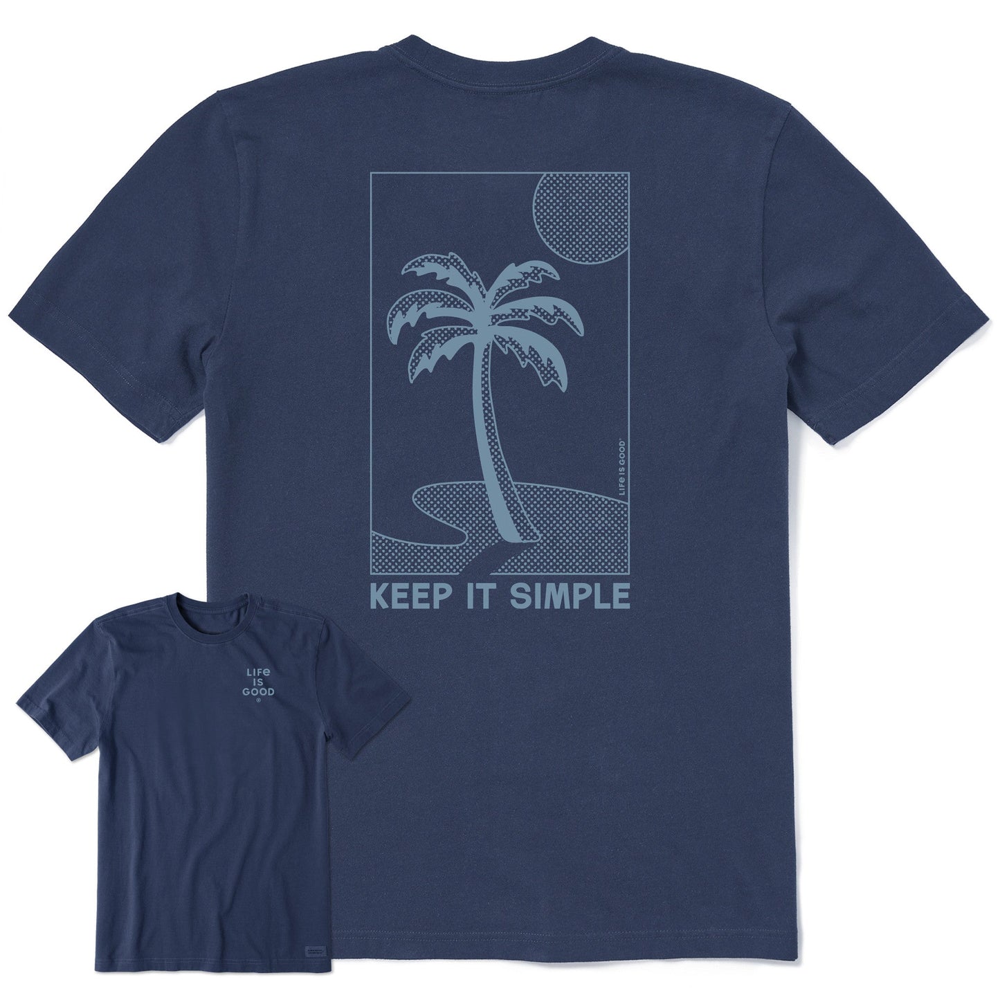 Men's Keep it Simple Palm Sun Short Sleeve Tee