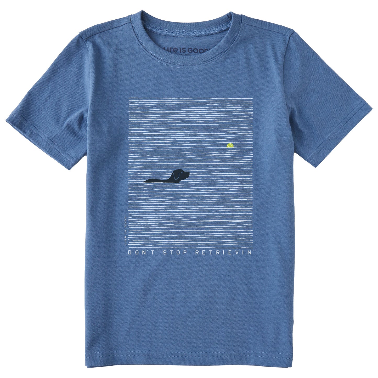 Kids Black Lab Retrievin' Short Sleeve Crusher Tee