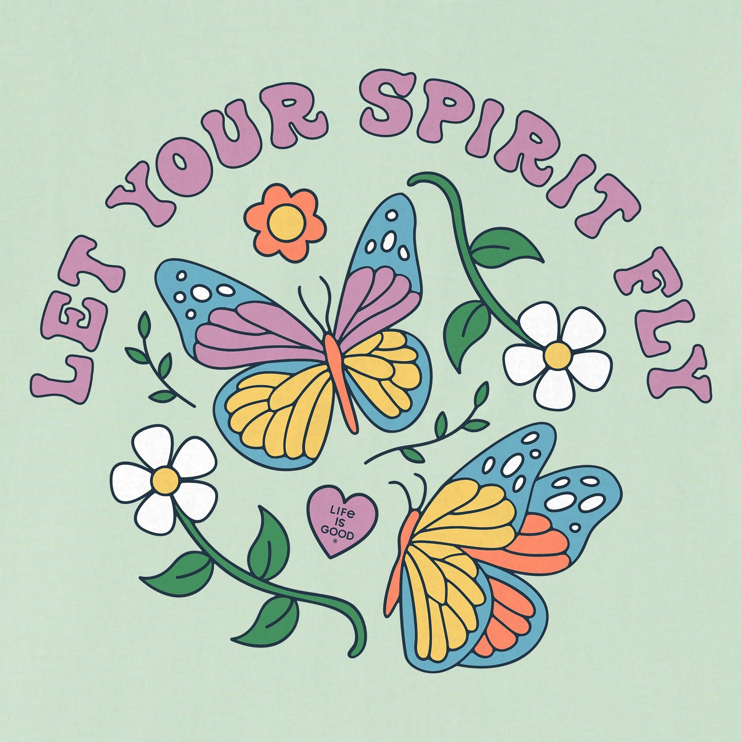 Kids Let Your Spirit Fly Short Sleeve Crusher Tee