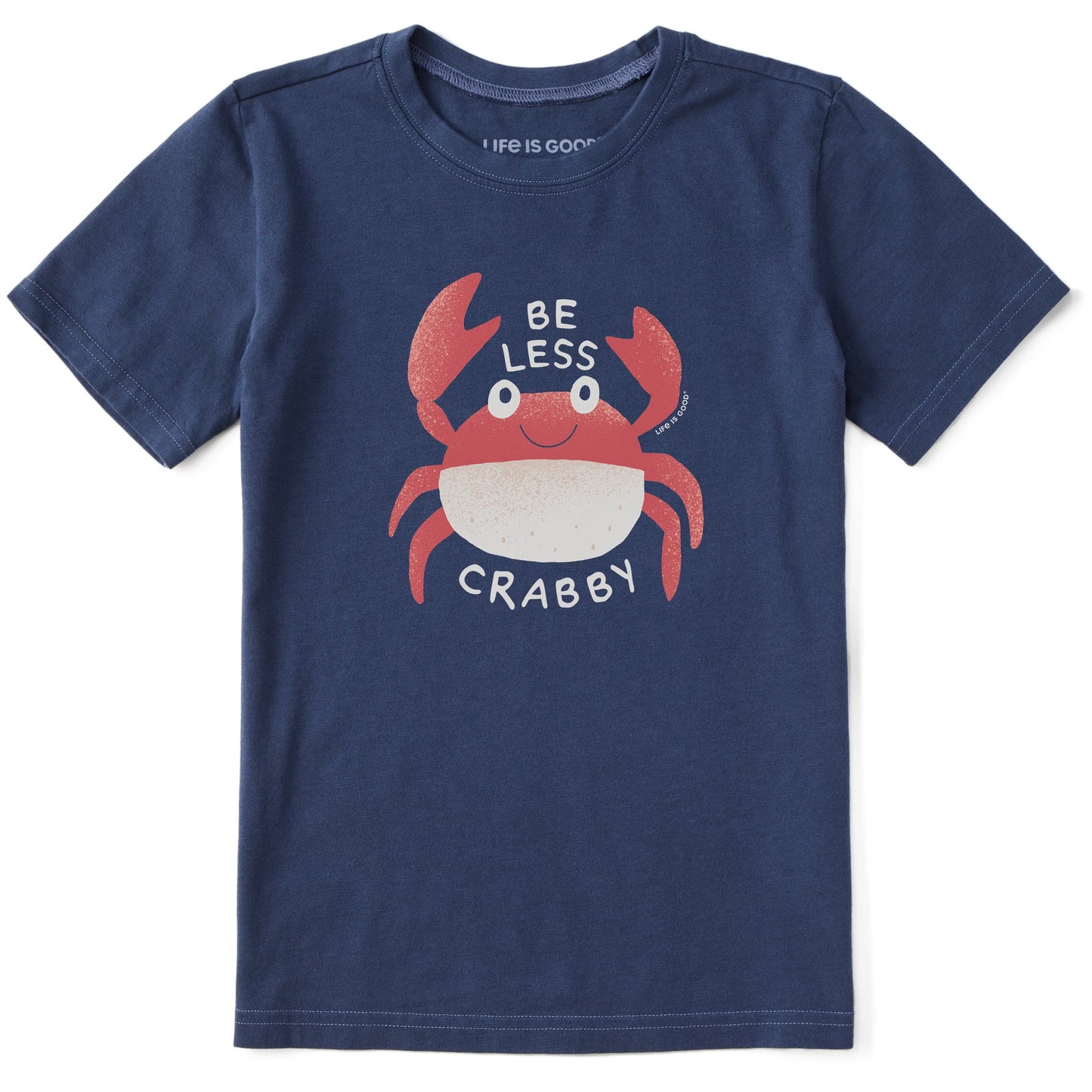 Kids Be Less Crabby Crab Short Sleeve Crusher Tee