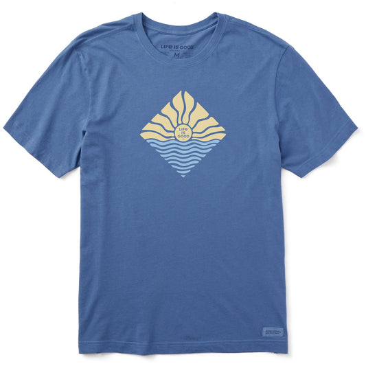 Men's Diamond Waves & Sun Short Sleeve Tee