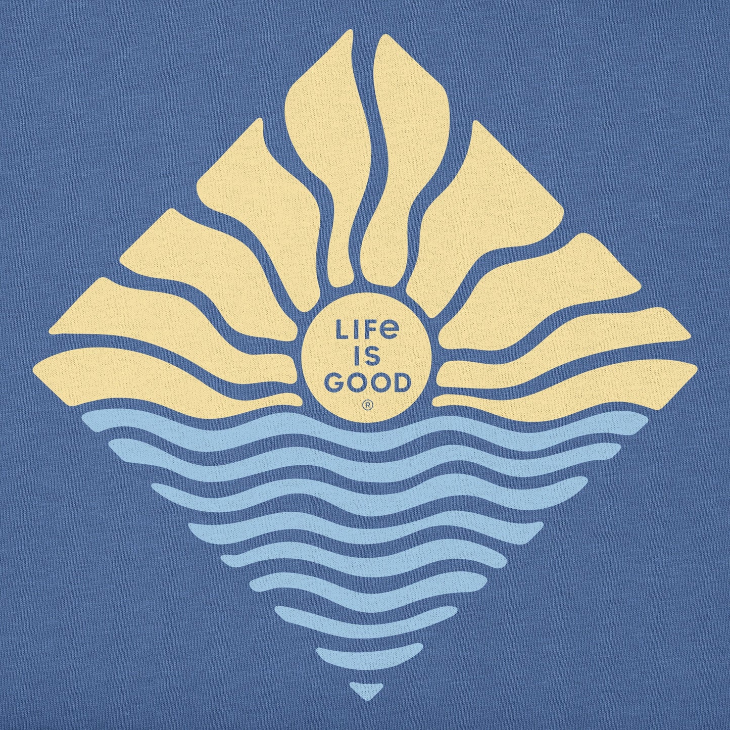 Men's Diamond Waves & Sun Short Sleeve Tee