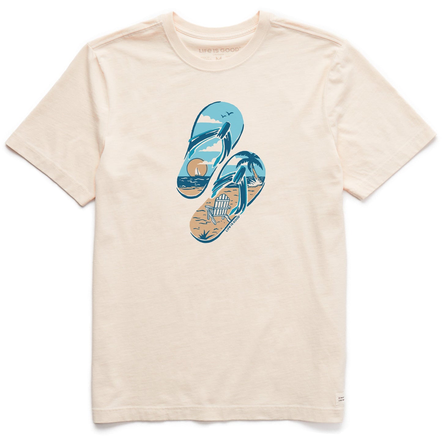 Men's Beachy Flips Short Sleeve Crusher Tee