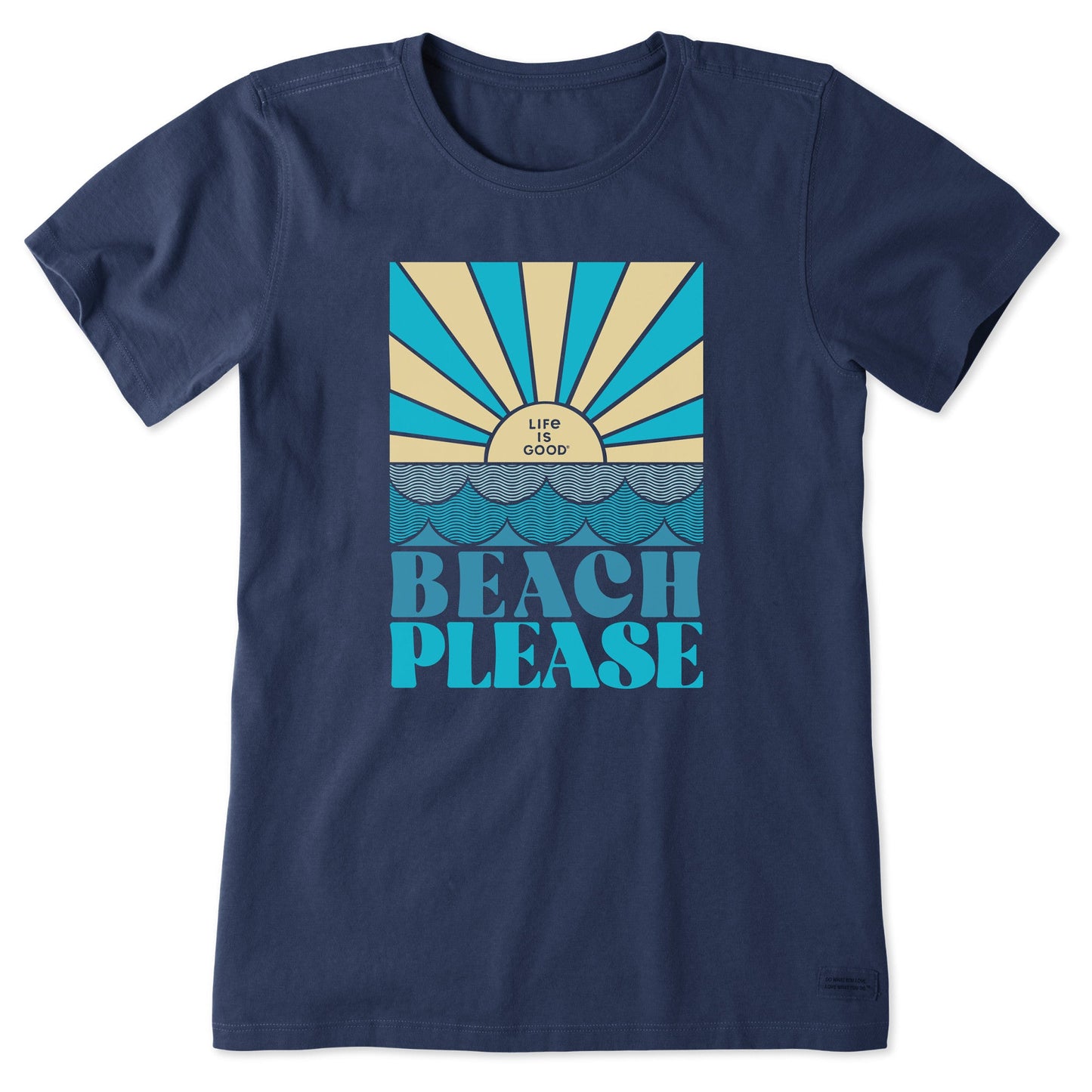 Women's Beach Please Waves Short Sleeve Tee