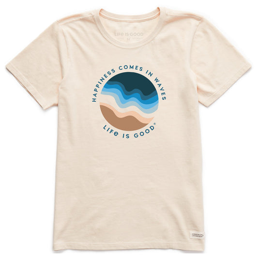 Women's Happiness Sandwaver Short Sleeve Crusher Tee