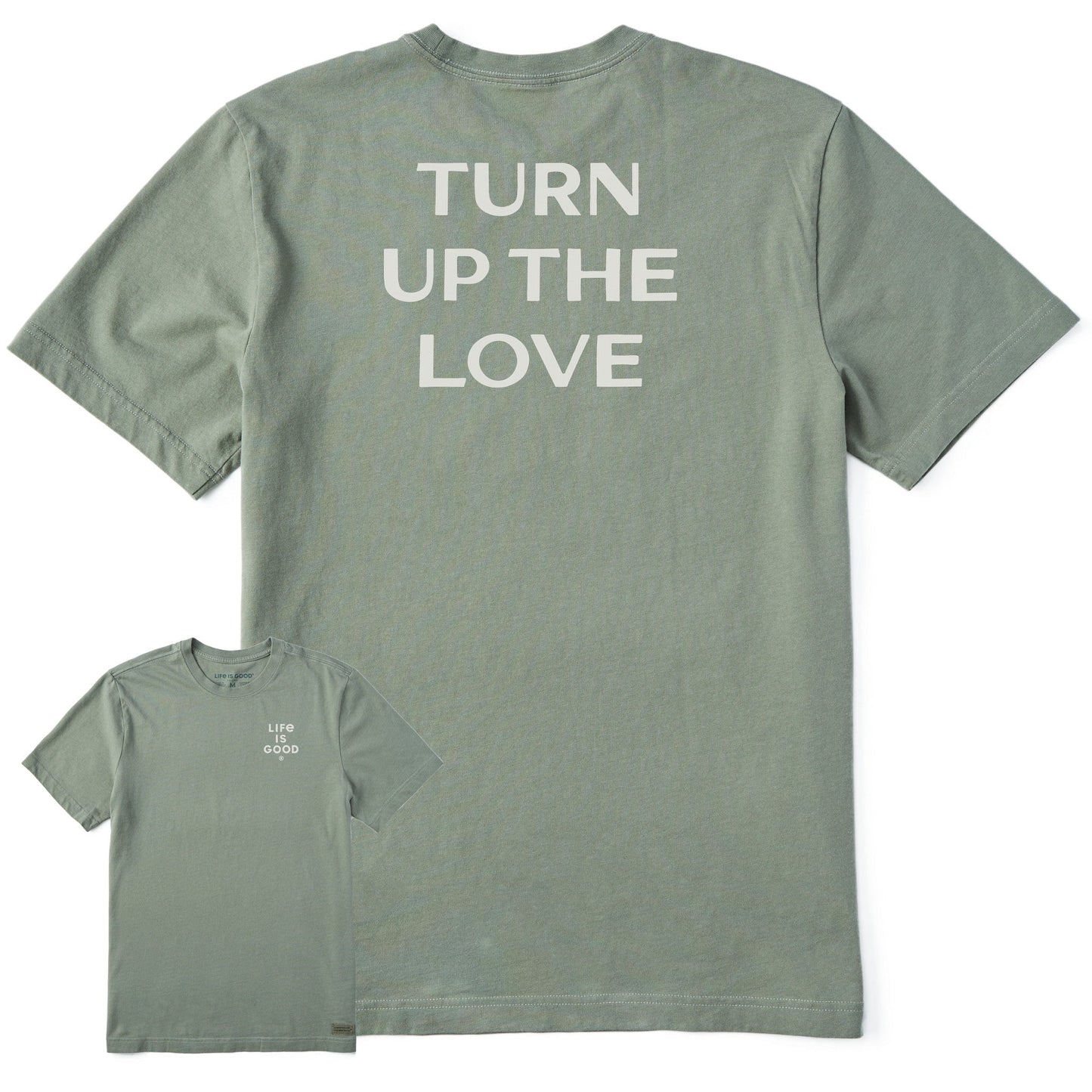 Men's Bert's Turn up the Love Short Sleeve Crusher Tee
