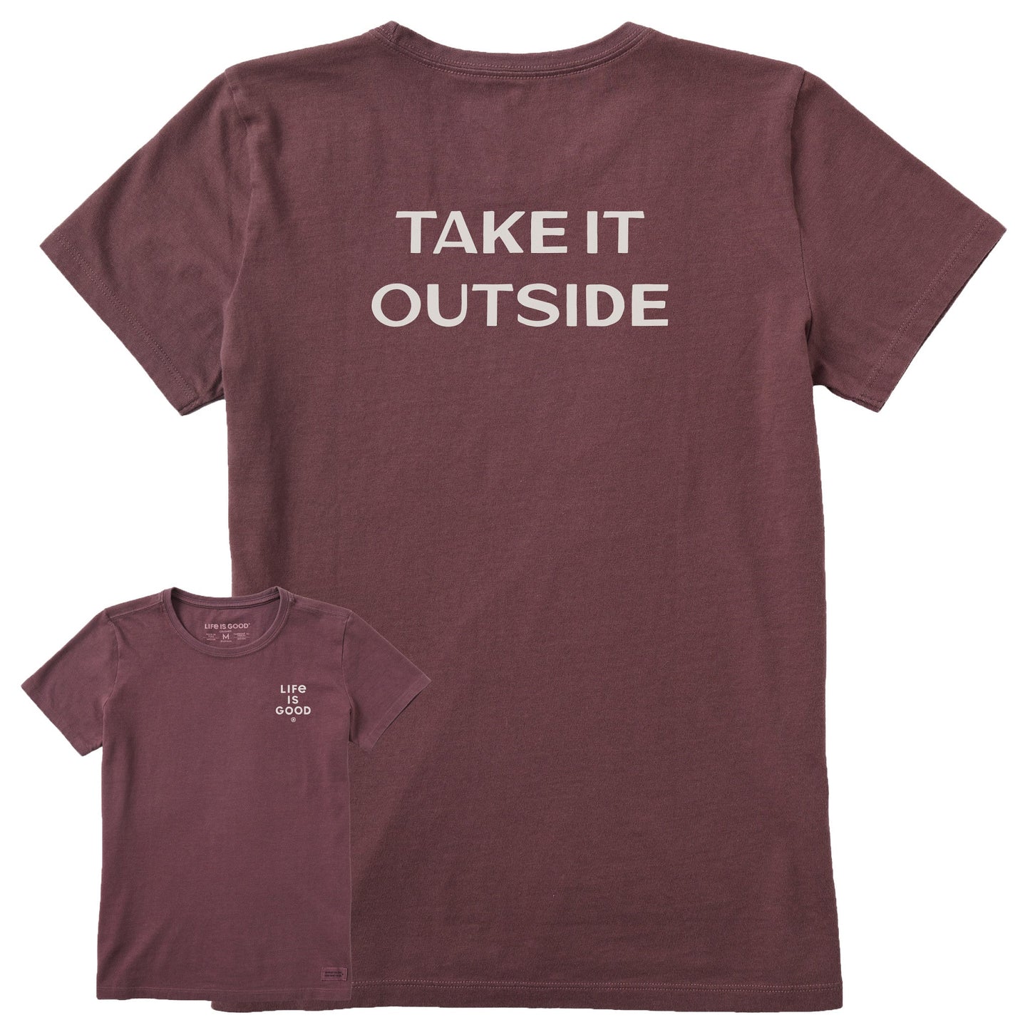 Women's Bert's Take it Outside Short Sleeve Crusher Tee