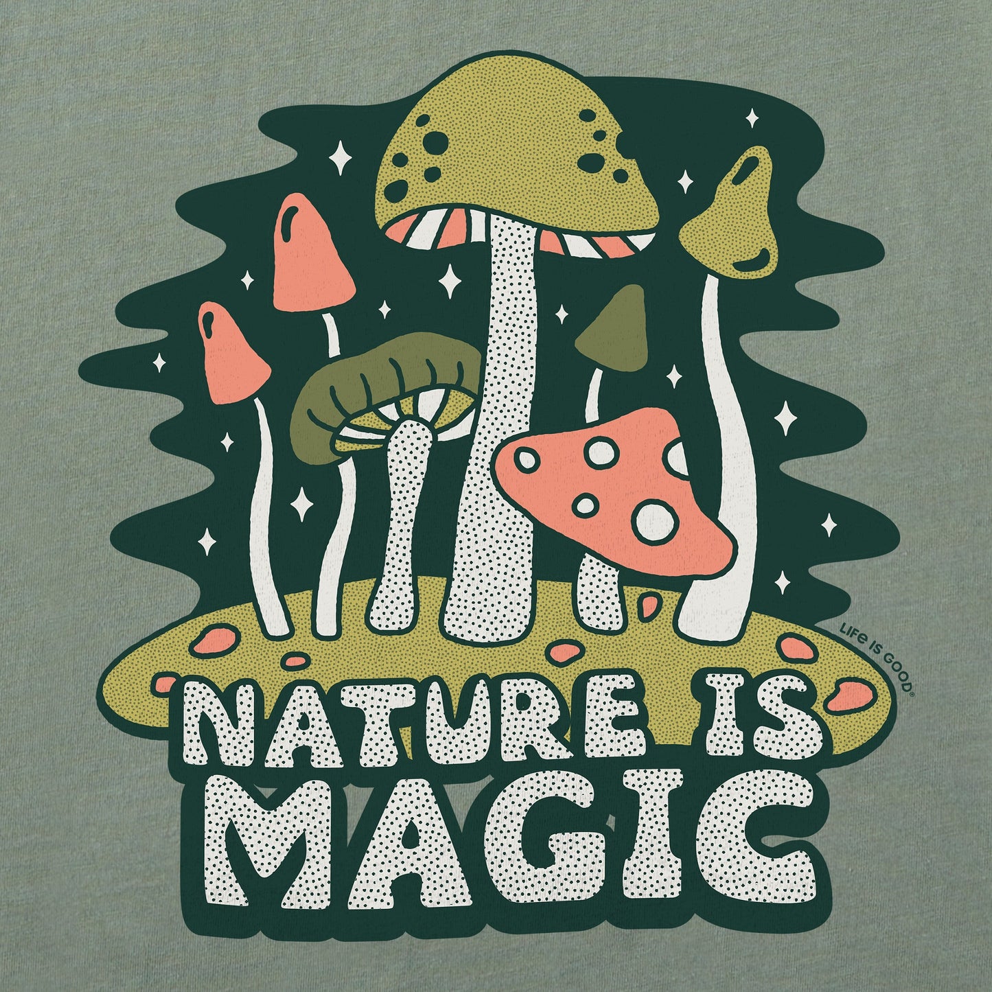 Women's Nature is Magic Mushrooms Crusher Boxy Hoodie