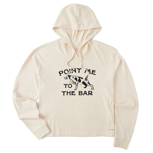 Women's Point Me to the Bar Crusher Boxy Hoodie
