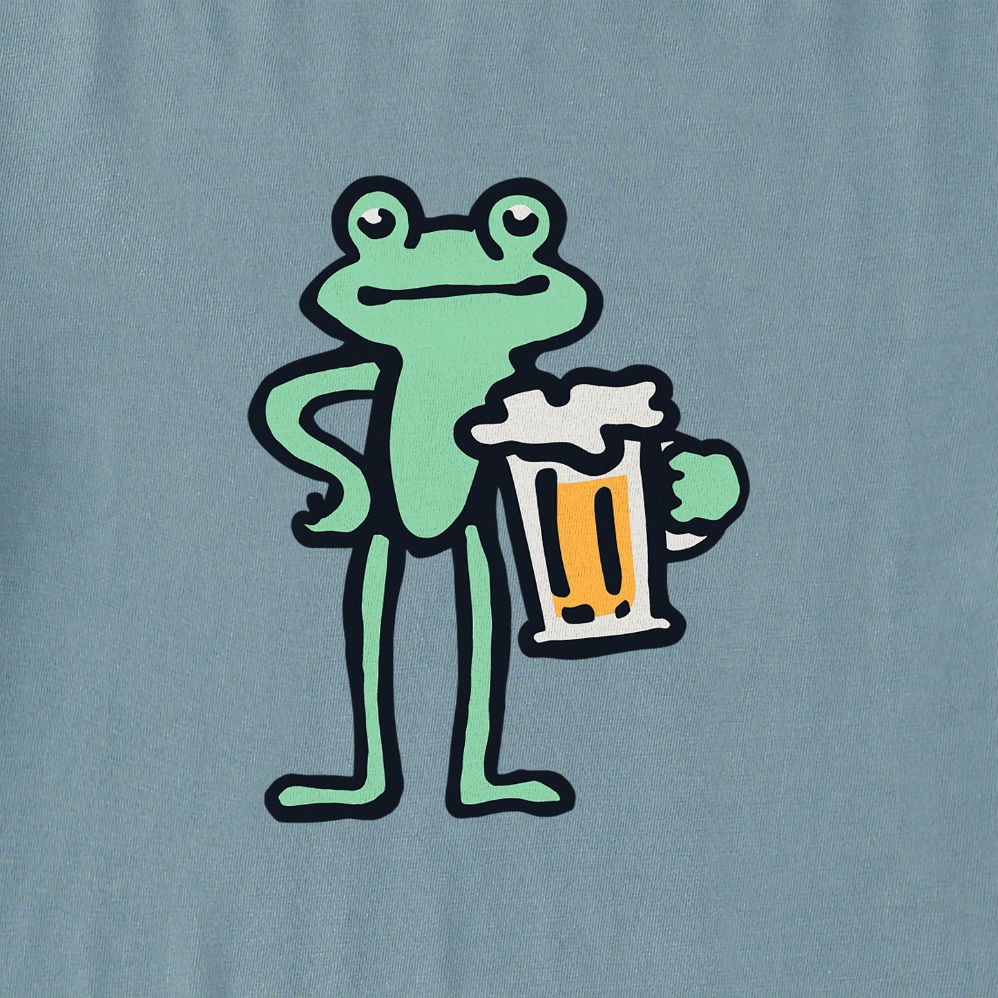 Women's Frog with Beer Crusher Boxy Hoodie