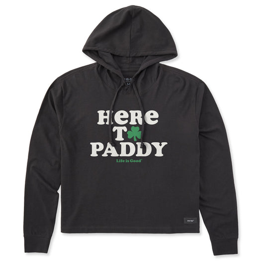 Women's Cooper Here to Paddy Clover Crusher Boxy Hoodie