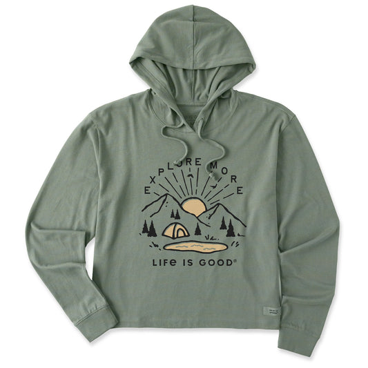 Women's Explore More Sunset Crusher Boxy Hoodie