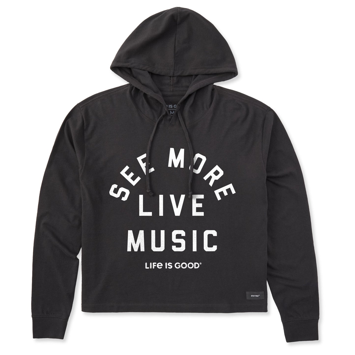 Women's See More Live Music Crusher Boxy Hoodie