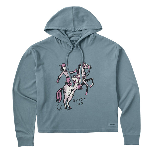 Women's Giddy Up Crusher Boxy Hoodie