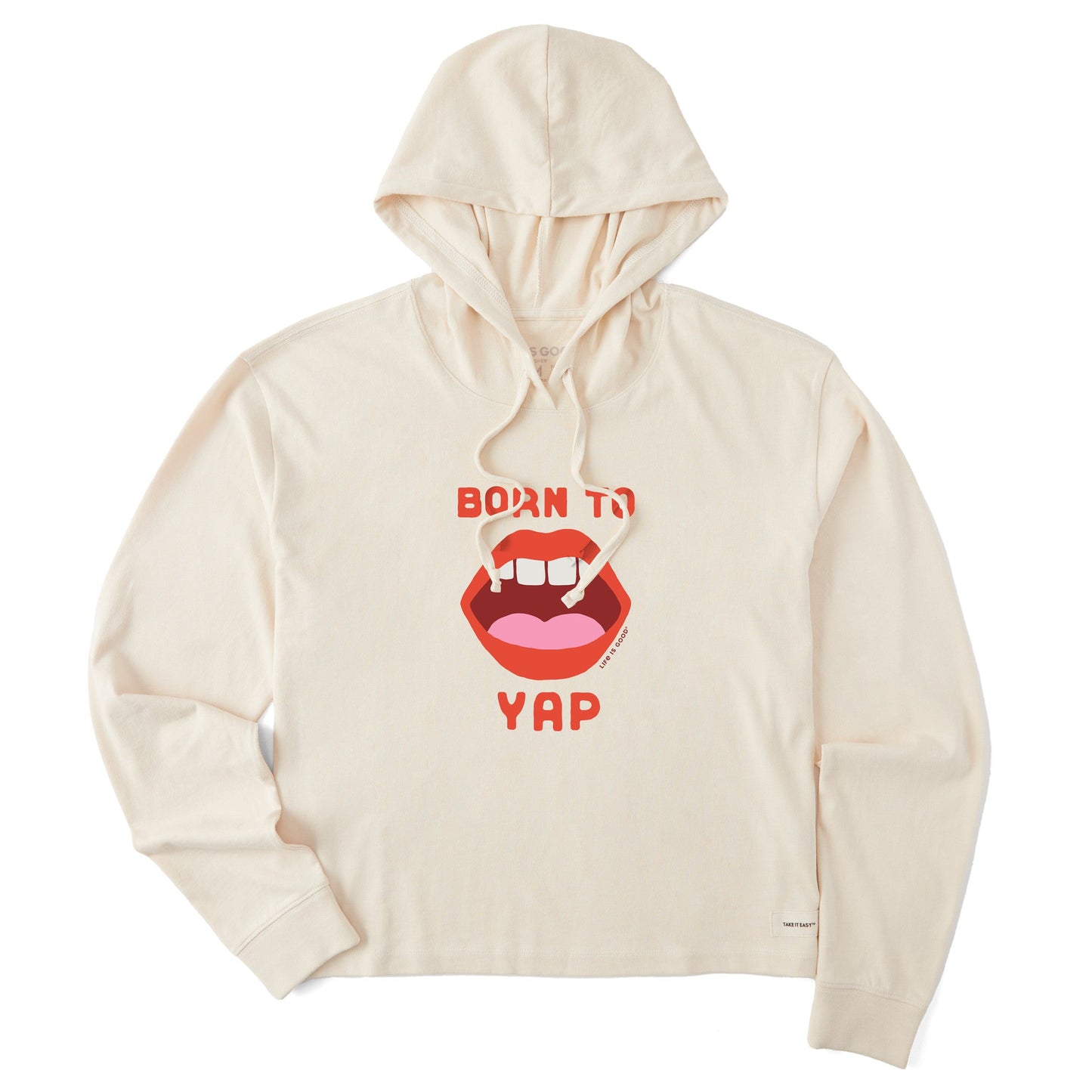 Women's Born to Yap Crusher Boxy Hoodie