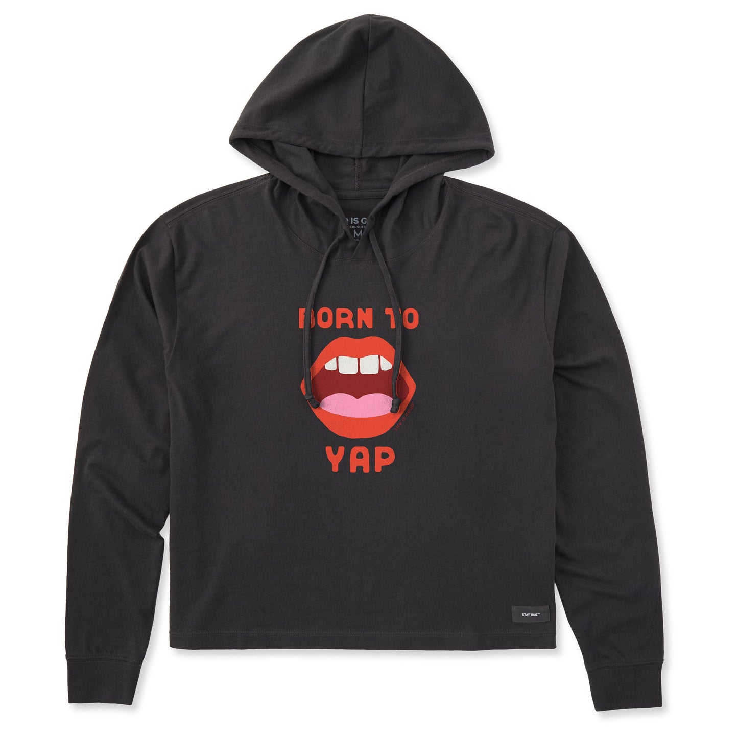 Women's Born to Yap Crusher Boxy Hoodie