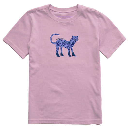 Kids Love Leopard Short Sleeve Crusher Tee
