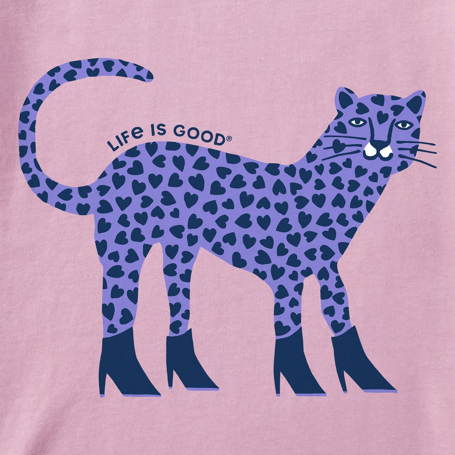 Kids Love Leopard Short Sleeve Crusher Tee